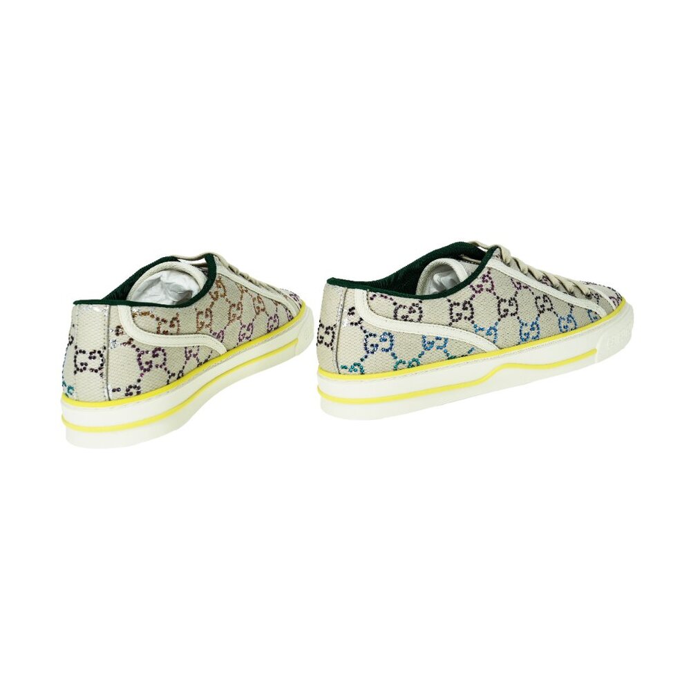 Gucci Women's Tennis 1977 GG Crystal Sneakers - Picture 4 of 9